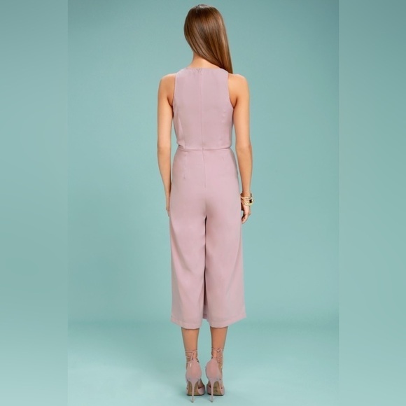 Lulu’s On Track Mauve Midi Jumpsuit - Picture 2 of 7